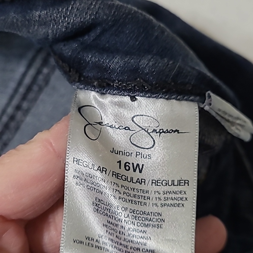 Jessica Simpson Junior Plus Kiss Me Jeggings size 16W - Picture 6 of 9